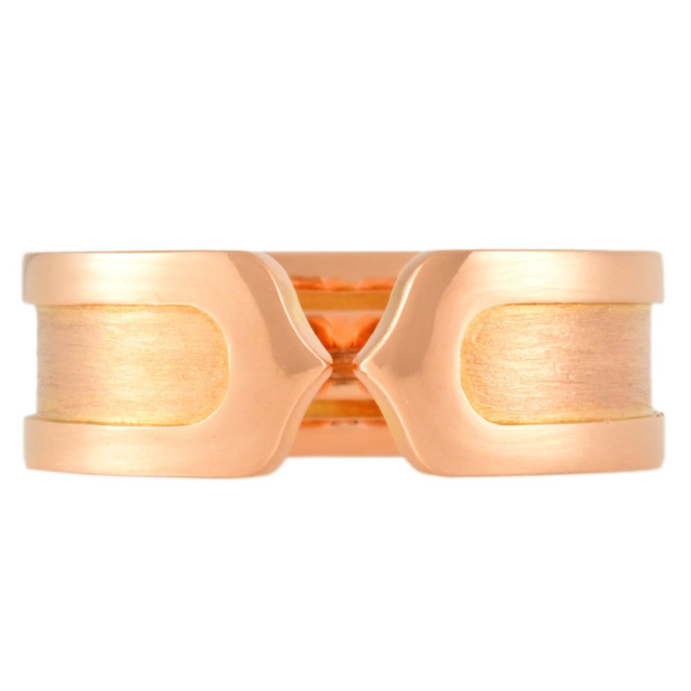 CARTIER Pink Gold 2C Ring Size 4.75 - Picture 2 of 6